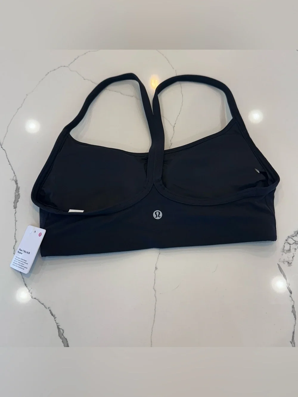 Lululemon Flow Y Bra A/B Bra *Evolve Black Sz Medium NWT